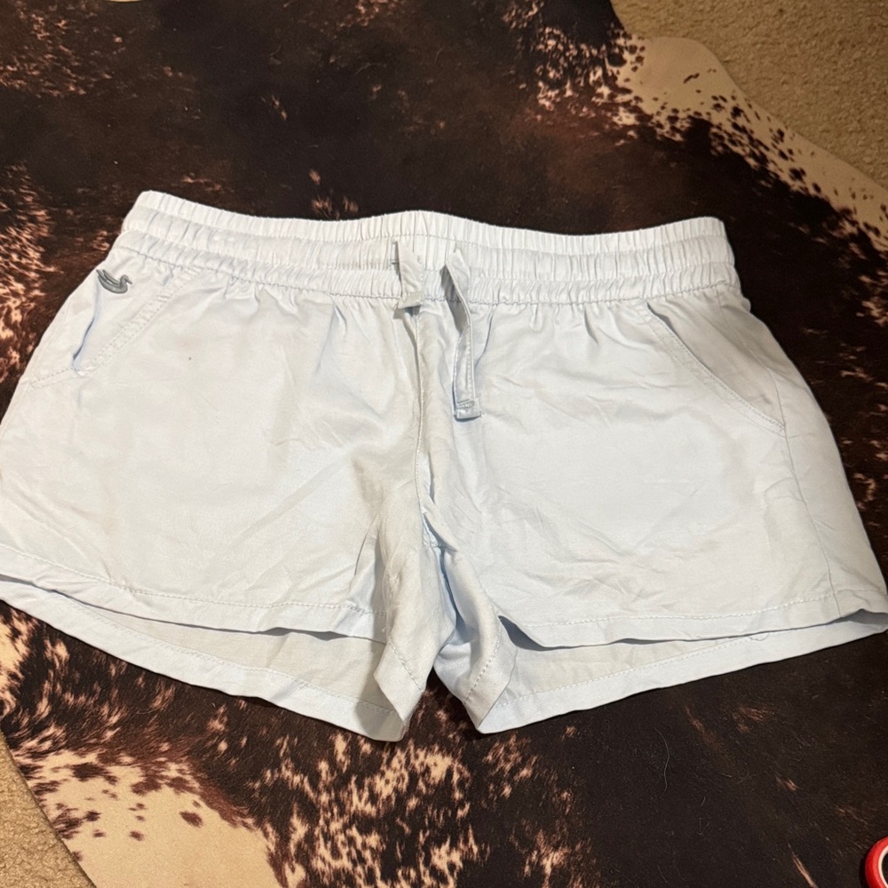 Southern Marsh Women's Athletic Shorts in Soft Blue